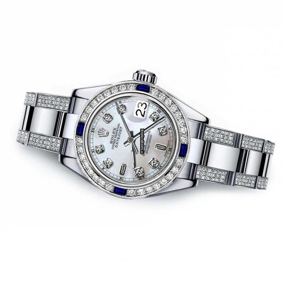 Fabulous Replica Rolex Lady-datejust 68274 Automatic Movement 31mm Steel Case Womens Watch - Image 2