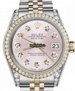 Excellent Replica Rolex Lady-datejust 69173 Automatic Movement 26mm Gold/steel Case Womens Watch