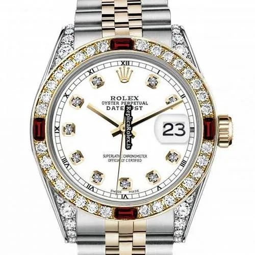 Fabulous Replica Rolex Lady-datejust 69173 Automatic Movement 26mm Gold/steel Case Womens Watch