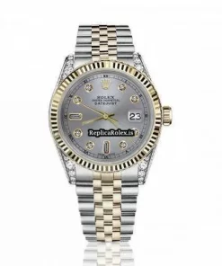 Beautiful Fake Rolex Lady-datejust 68274 Automatic Movement 31mm Gold/steel Case Womens Watch