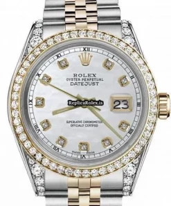 Ideal Fake Rolex Lady-datejust 69173 Automatic Movement 26mm Gold/steel Case Womens Watch