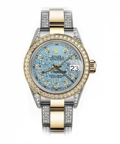 Exquisite Clone Rolex Datejust 68173 Automatic Movement 31mm Gold/steel Case Womens Watch