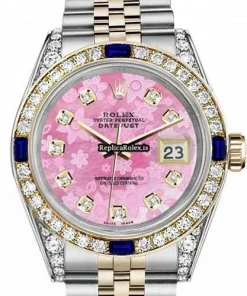 Lovely Replica Rolex Lady-datejust 68273 Automatic Movement 31mm Gold/steel Case Womens Watch