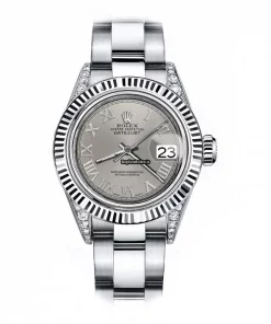 Discount Fake Rolex Oyster Perpetual Lady Date 69160 Automatic Movement 26mm Steel Case Womens Watch