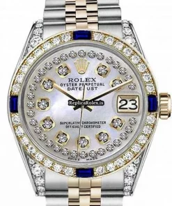 Lovely Replica Rolex Lady-datejust 68273 Automatic Movement 31mm Gold/steel Case Womens Watch