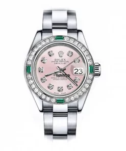 Fantastic Replica Rolex Oyster Perpetual Lady Date 69160 Automatic Movement 26mm Steel Case Womens Watch