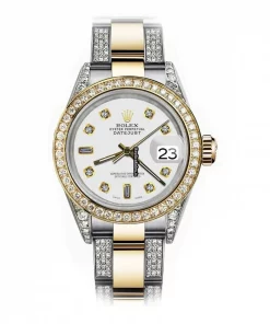 Fantastic Fakes Rolex Lady-datejust 69173 Automatic Movement 26mm Gold/steel Case Womens Watch