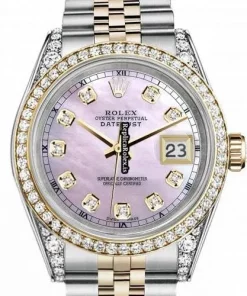 Pleasing Fake Rolex Datejust 16233 Automatic Movement 36mm Gold/steel Case Mens/unisex Watch