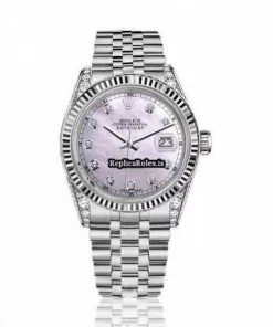 Durable Imitation Rolex Oyster Perpetual Lady Date 69160 Automatic Movement 26mm Steel Case Womens Watch