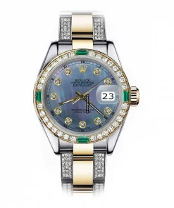 Unique Fake Rolex Lady-datejust 69173 Automatic Movement 26mm Gold/steel Case Womens Watch