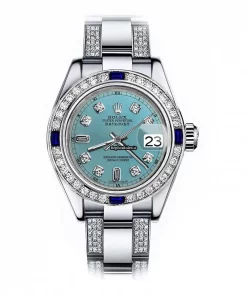 Terrific Replica Rolex Oyster Perpetual Lady Date 69160 Automatic Movement 26mm Steel Case Womens Watch