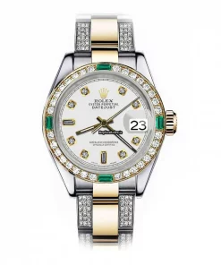 Fine Fake Rolex Lady-datejust 69173 Automatic Movement 26mm Gold/steel Case Womens Watch