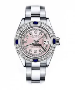 Wholesale Clone Rolex Oyster Perpetual Lady Date 69160 Automatic Movement 26mm Steel Case Womens Watch