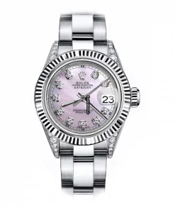 Defect Copy Rolex Oyster Perpetual Lady Date 69160 Automatic Movement 26mm Steel Case Womens Watch