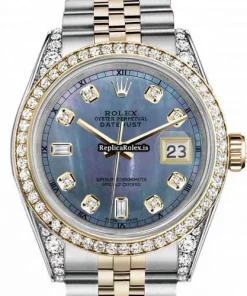 Perfect Replica Rolex Lady-datejust 69173 Automatic Movement 26mm Gold/steel Case Womens Watch