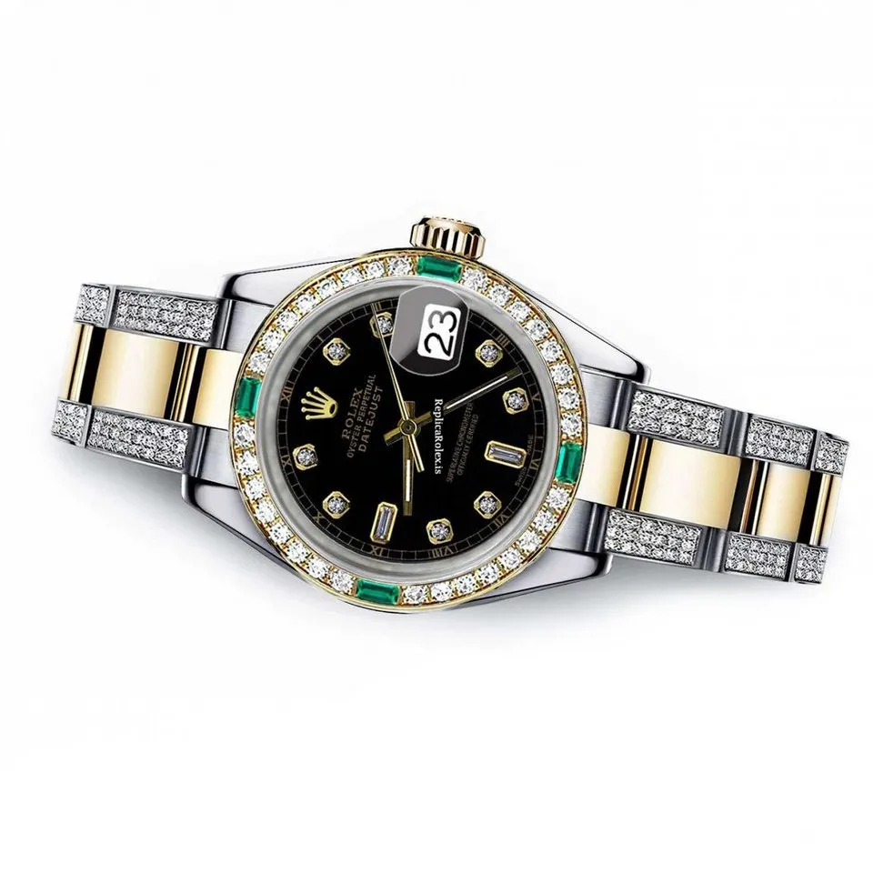 Aaa Replica Rolex Lady-datejust 68273 Automatic Movement 31mm Gold/steel Case Womens Watch - Image 2