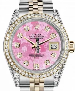 High-end Fake Rolex Lady-datejust 68274 Automatic Movement 31mm Gold/steel Case Womens Watch