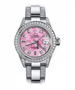 Pleasing Imitation Rolex Oyster Perpetual Lady Date 69160 Automatic Movement 26mm Steel Case Womens Watch