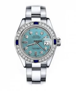 Well Made Replica Rolex Oyster Perpetual Lady Date 69160 Automatic Movement 26mm Steel Case Womens Watch