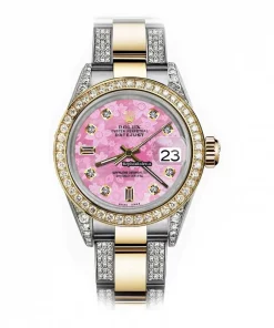 Fabulous Replica Rolex Datejust 68173 Automatic Movement 31mm Gold/steel Case Womens Watch