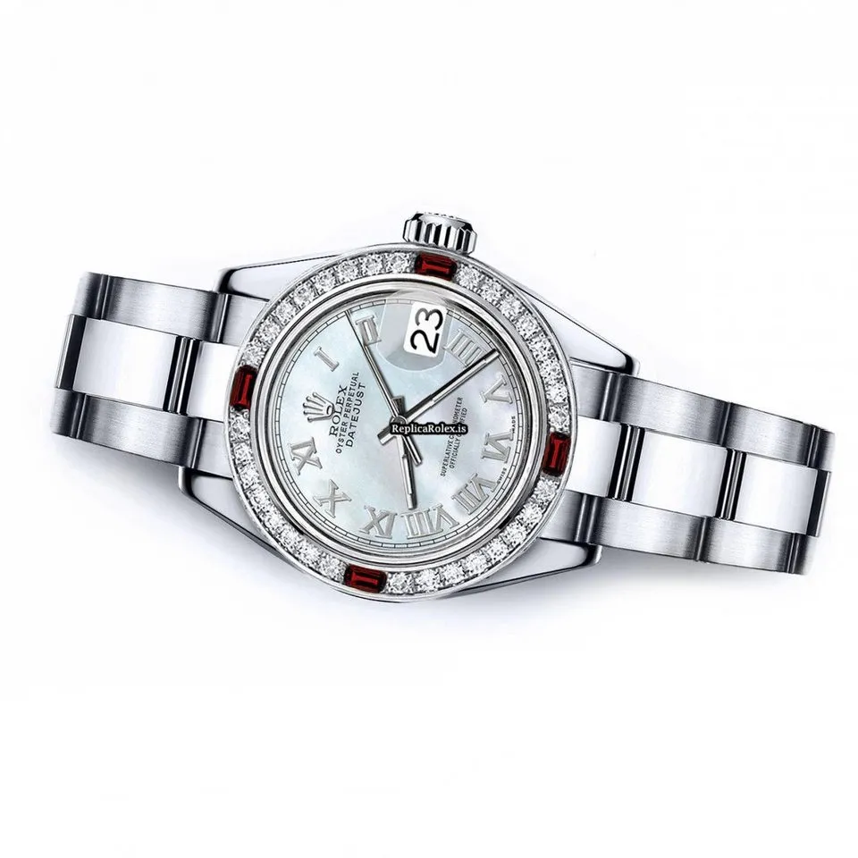 Trustworthy Replica Rolex Oyster Perpetual Lady Date 69160 Automatic Movement 26mm Steel Case Womens Watch - Image 2