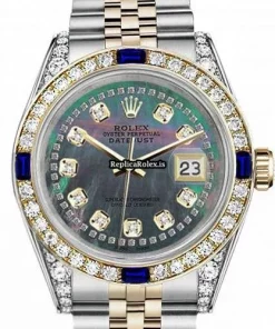 Appealing Fake Rolex Lady-datejust 69173 Automatic Movement 26mm Gold/steel Case Womens Watch
