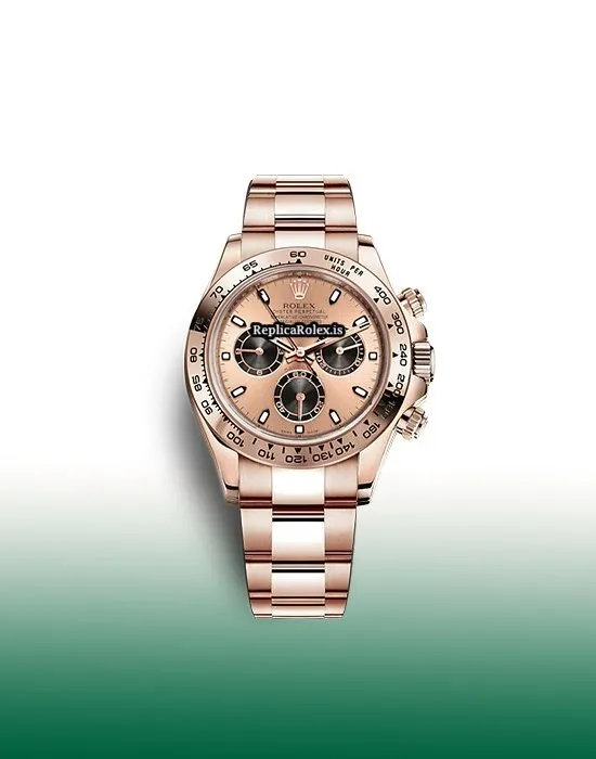 Wholesale Replica Rolex Daytona 116505 Caliber 4130 Automatic Movement 40mm Rose Gold Case Mens/unisex Watch