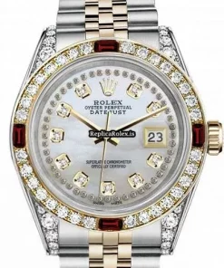 Wonderful Clone Rolex Lady-datejust 69173 Automatic Movement 26mm Gold/steel Case Womens Watch