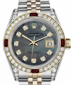 Great Replica Rolex Lady-datejust 69173 Automatic Movement 31mm Gold/steel Case Womens Watch