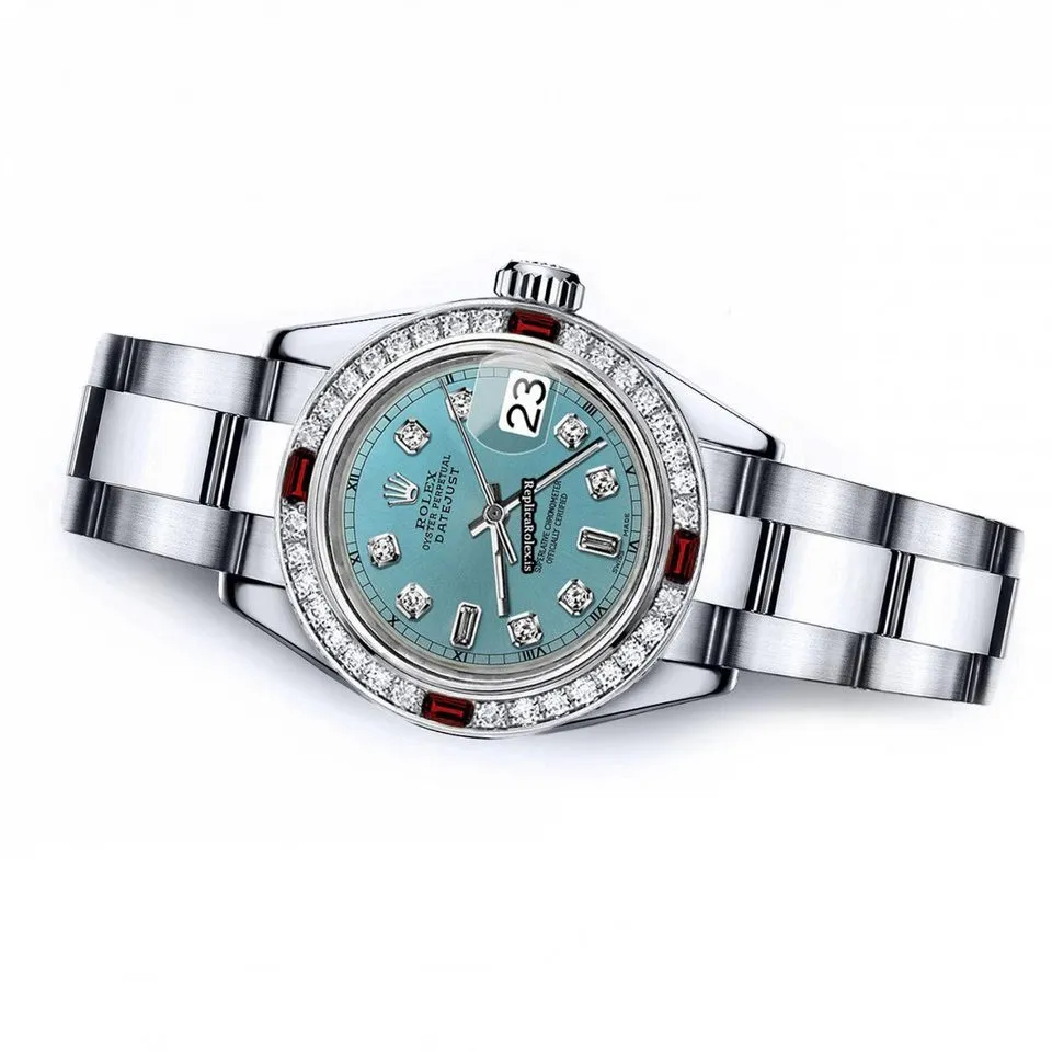 Offering Copy Rolex Oyster Perpetual Lady Date 69160 Automatic Movement 26mm Steel Case Womens Watch - Image 2