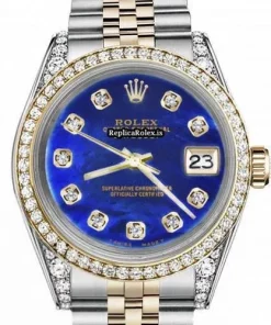 Exquisite Replica Rolex Lady-datejust 69173 Automatic Movement 26mm Gold/steel Case Womens Watch