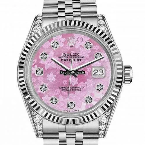 Unique Replica Rolex Oyster Perpetual Lady Date 69160 Automatic Movement 26mm Steel Case Womens Watch - Image 2