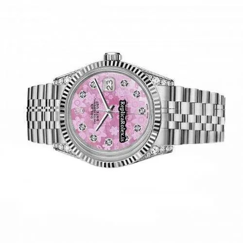 Unique Replica Rolex Oyster Perpetual Lady Date 69160 Automatic Movement 26mm Steel Case Womens Watch - Image 3