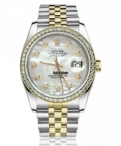 Defect Fake Rolex Lady-datejust 68274 Automatic Movement 31mm Gold/steel Case Womens Watch