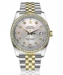 Excellent Copy Rolex Datejust 16013 Automatic Movement 36mm Gold/steel Case Mens/unisex Watch