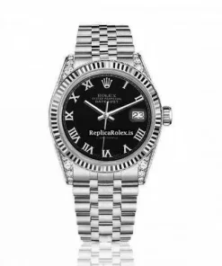 Well Made Fake Rolex Oyster Perpetual Lady Date 69160 Automatic Movement 26mm Steel Case Womens Watch