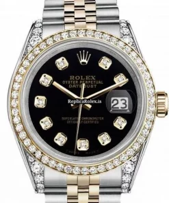 Fantastic Fakes Rolex Lady-datejust 69173 Automatic Movement 26mm Gold/steel Case Womens Watch