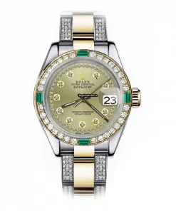 Pleasing Replica Rolex Lady-datejust 69173 Automatic Movement 26mm Gold/steel Case Womens Watch