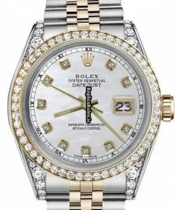 1:1 Fake Rolex Lady-datejust 68274 Automatic Movement 31mm Gold/steel Case Womens Watch