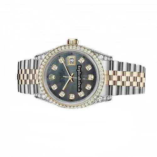 Terrific Imitation Rolex Lady-datejust 68274 Automatic Movement 31mm Gold/steel Case Womens Watch - Image 2