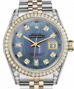 Excellent Replica Rolex Datejust 16013 Automatic Movement 36mm Gold/steel Case Mens/unisex Watch