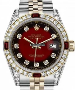 Neat Fake Rolex Datejust 16013 Automatic Movement 36mm Gold/steel Case Mens/unisex Watch