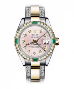 Trustworthy Clone Rolex Lady-datejust 68273 Automatic Movement 31mm Gold/steel Case Womens Watch