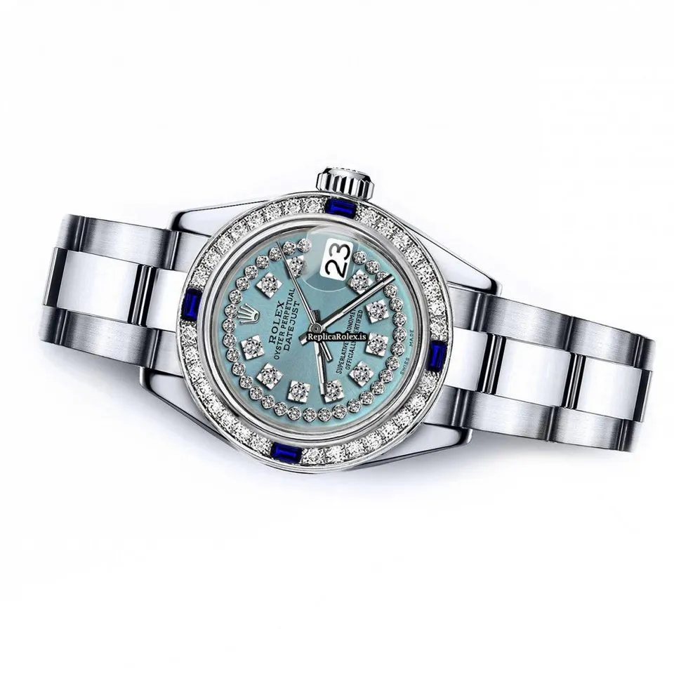 Aaa Replica Rolex Oyster Perpetual Lady Date 69160 Automatic Movement 26mm Steel Case Womens Watch - Image 2