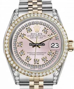 Cool Replica Rolex Lady-datejust 68274 Automatic Movement 31mm Gold/steel Case Womens Watch