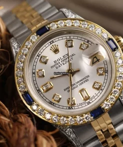 Suitable Imitation Rolex Lady-datejust 69173 Automatic Movement 26mm Gold/steel Case Womens Watch