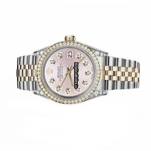 Lovely Replica Rolex Lady-datejust 68274 Automatic Movement 31mm Gold/steel Case Womens Watch - Image 2