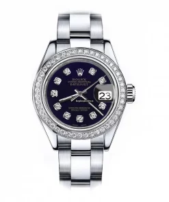 Affordable Fakes Rolex Oyster Perpetual Lady Date 69160 Automatic Movement 26mm Steel Case Womens Watch