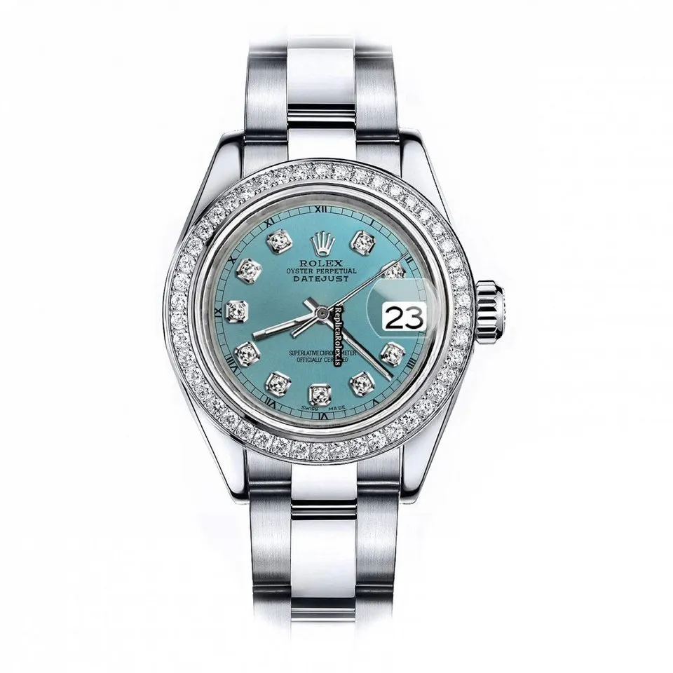 1:1 Fakes Rolex Oyster Perpetual Lady Date 69160 Automatic Movement 26mm Steel Case Womens Watch