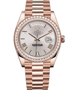 Appealing Copy Rolex Day-date 40 228345rbr Automatic Movement Rose Gold Case Mens/unisex Watch